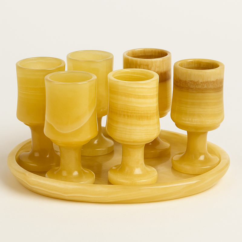 Set di Bicchieri Chupito in Onice - Onixe Design