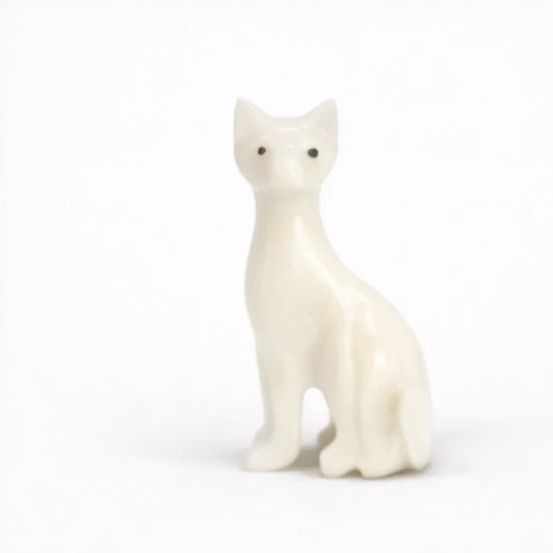 Gatto medio in onice e marmo Onixe Design bianco marmo italia