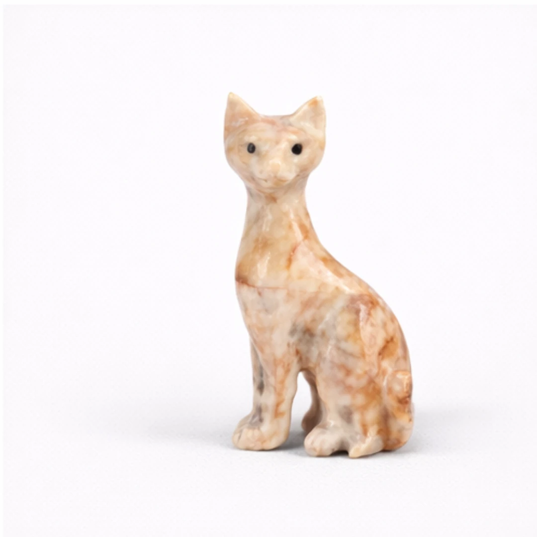 Gatto medio in onice e marmo Onixe Design marmo germania