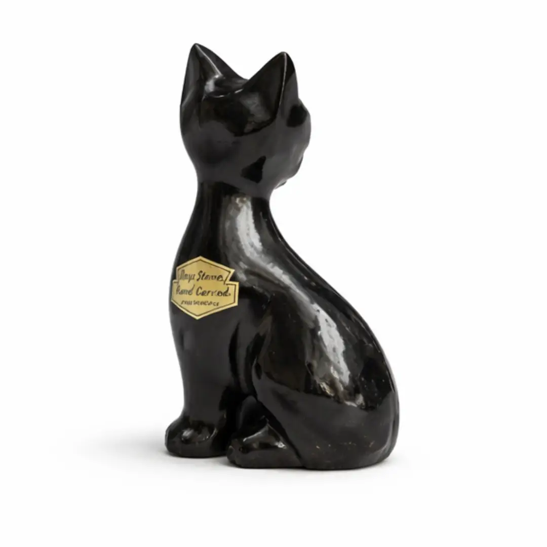 Gatto piccolo in onice e marmo – Onixe Design home risultato
