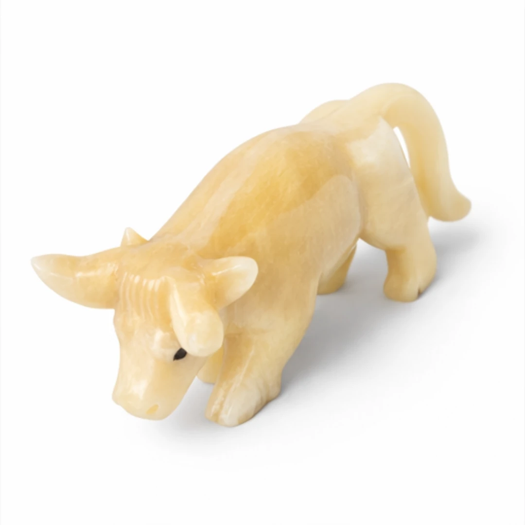 Statua toro in onice Onixe Design oggetto risultato