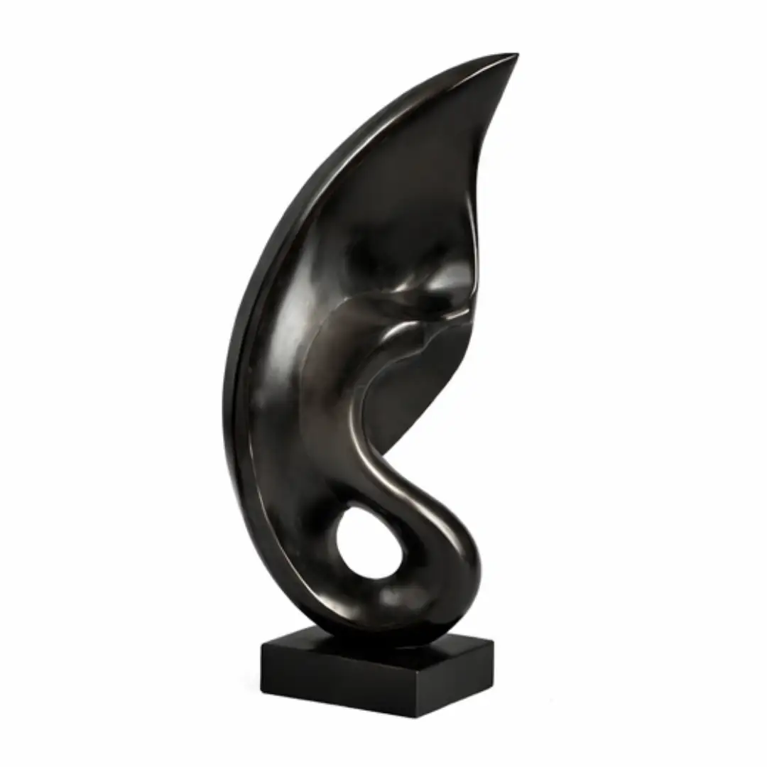 Statua modernista in marmo nero – Onixe Design (1)
