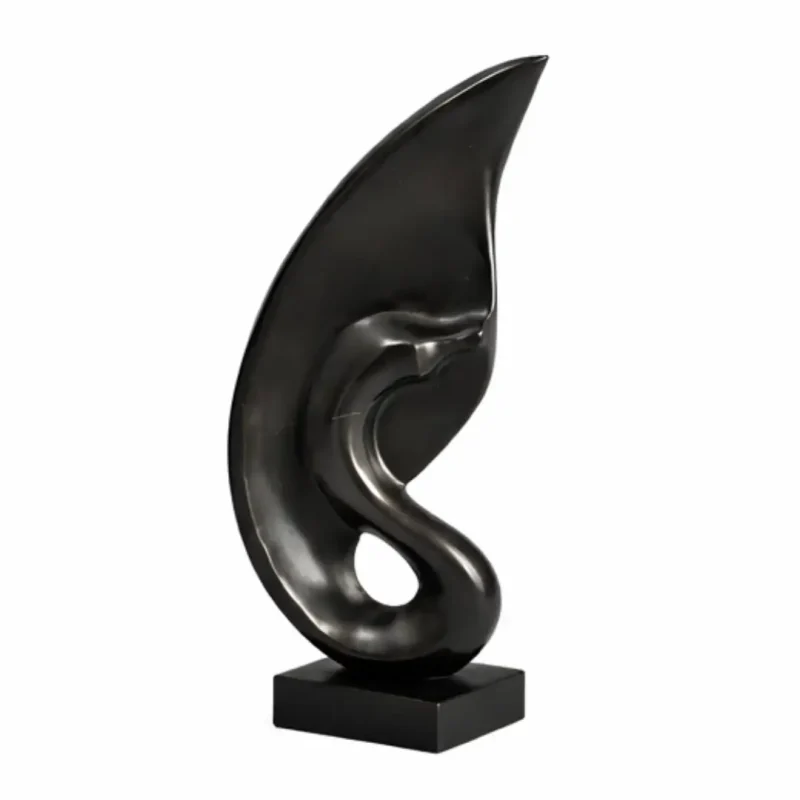 Statua modernista in marmo nero – Onixe Design (2)