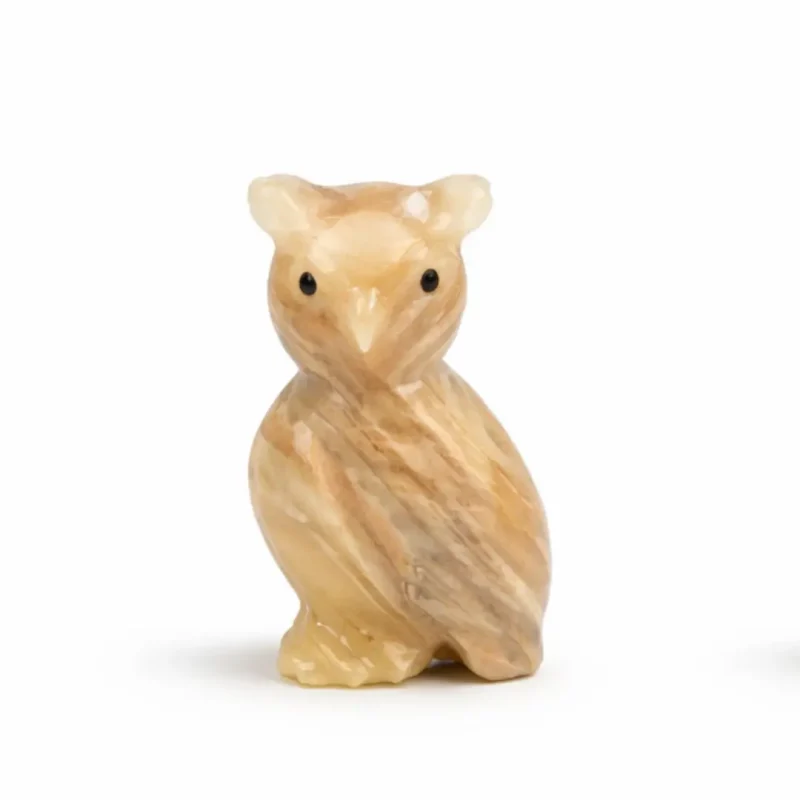 gufo piccolo in onice e marmo – Onixe Design shop risultato